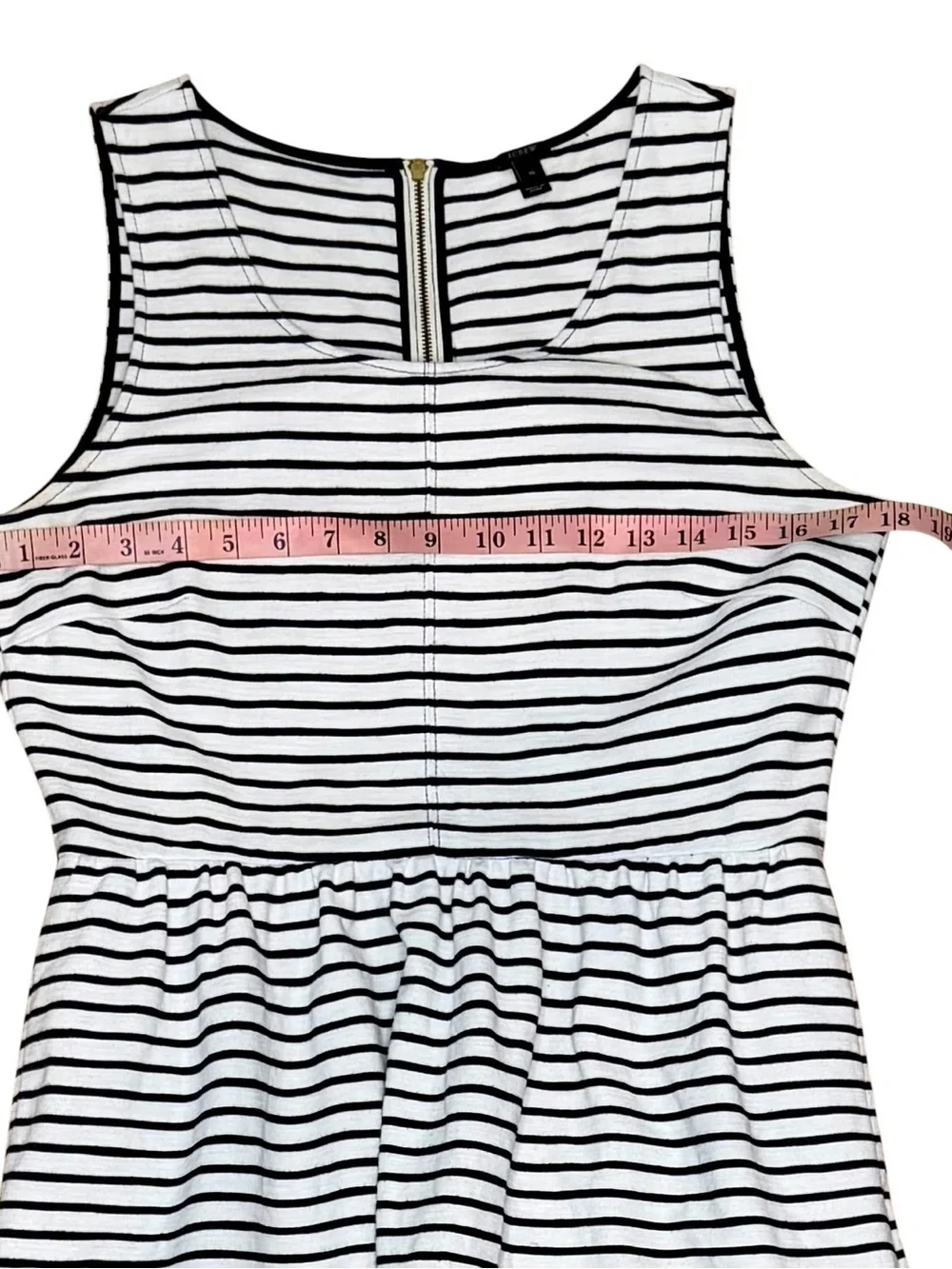 J. Crew Navy & White Striped Sleeveless Sundress Size 10